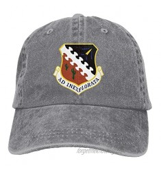 XZFQW Air Force Flight Test Center Trend Printing Cowboy Hat Fashion Baseball Cap for Men and Women Black