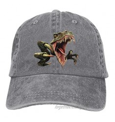 XZFQW Dinosaur Scary Raptor Trend Printing Cowboy Hat Fashion Baseball Cap for Men and Women Black
