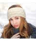 6 Pieces Woman Confetti Winter Cable Headband Knitted Headbands Winter Chunky Ear Warmers Twist Fuzzy Fleece Lined Head Wrap 6 Styles