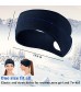 8 Pieces Fleece Ear Warmers Headband Winter Neck Gaiter Ponytail Winter Running Headbands for Outdoor Activities Women Men 2 Colors