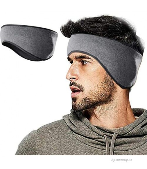 Black Ear Warmers Cover Headband Winter Sports Headwrap Fleece Ear muffs for Men Women vat2112102