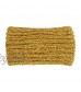 DIABO Warm Winter Headbands For Women 2 Pack Bow Knot Chenille Cable Crochet Turban Ear Warmer Headband Gifts