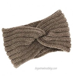 Elifemona Womens Fashion Crochet Turban Headband Knitted Knot Headwrap Hair Bands