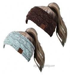 HW-6033-2-0754 Headwrap Bundle - Confetti Brown & Confetti Mint (2 Pack)