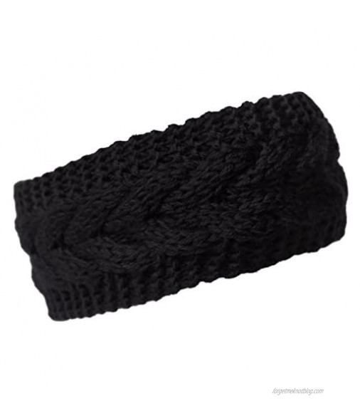 KMystic Plain Braided Winter Knit Headband