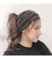 Shegirl Womens Cable Ear Warmers Headbands Winter Warm Head Wrap Fuzzy Lined Thick Knit Headwrap Gifts (Black)