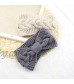YUYOU Winter Warm Headband Knitted Bowknot Ear Warmer Button Head Wrap Hair Bands for Women