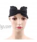 ZALING Women's Winter Knit Headband Solid Color Turban Headband Ear Warmer Head Wrap for Women and Girls Black