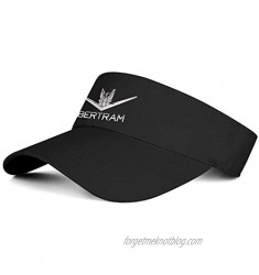 Unisex Visor Bertram-Logo- Sun Hats Outdoor Summer Tennis Caps