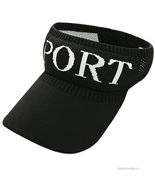 Womens Sun Visor Hat for Men Women Summer Sports Visors Foldable Adjustable Cap UV Protection for Tennis Golf Running
