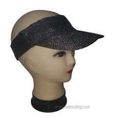 Women's Sun Visors with Glitter - Sun Visors - Summer Visor Hat