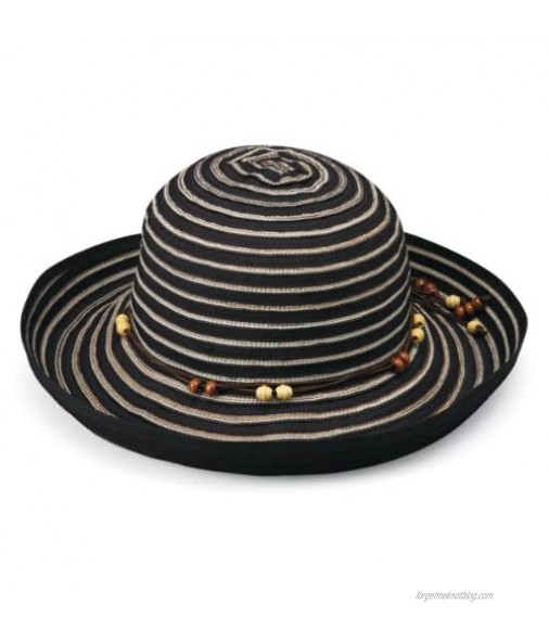 Wallaroo Hat Company Women’s Breton Sun Hat – UPF 50+ Lightweight Packable Modern Style Broad Brim Designed in Australia