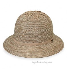 Wallaroo Hat Company Women's Tori Sun Hat - UPF 50 2019  2 1/2" Brim  Lined Poly-Straw  Designed in Australia