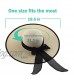 Wide Brim Beach Hat for Women Floppy Summer Straw Sun Hat Big Bowknot Foldable Roll Up Hat for Vacation Travel