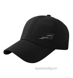 Ellymi Summer Baseball Cap Adjustable Buckle Sports Golf Hat Unisex Mesh Patchwork Sun Hat