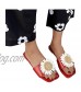 FakMe Womens Slides Sandals Summer Open Toe Little Daisy Flower Slip on Slippers Outdoor Slide Sandals for Womens