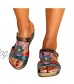 FakMe Women's Wedge Sandal Women's Open Toe Platform Wedge Sandals Women's Sandal Slip-On Flat Sandal