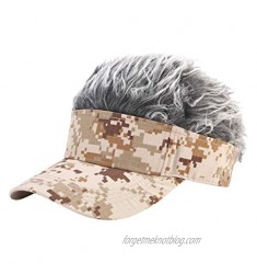 Men and Women 2020 Fashion Wig Camouflage Color Baseball Cap Hip Hop Versatile Sun Hat Cap Visor Headgear