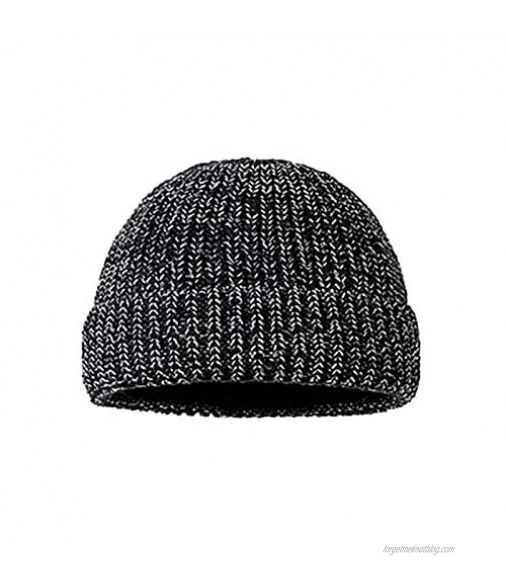 Women and Men Caps Adult Night Reflective Autumn Winter Beanie Hat Fashion Warm Knitted Beanie Hats