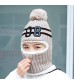 Women's Beanie Hats 2020 Fashion Autumn and Winter Letter Headgear Cute Wool Ball Warm Woolen Knit Hats