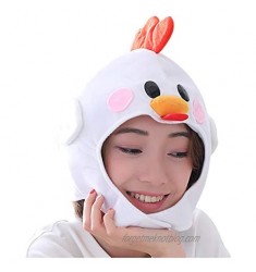 Women's Cartoon Hats 2020 Fashion Autumn Winter Headdress Girl Heart Cute Plush Chick Headgear Chick Hat